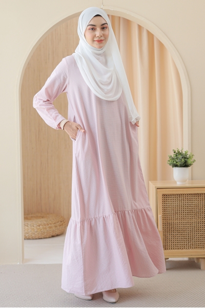 TARA Dress in Soft Pink